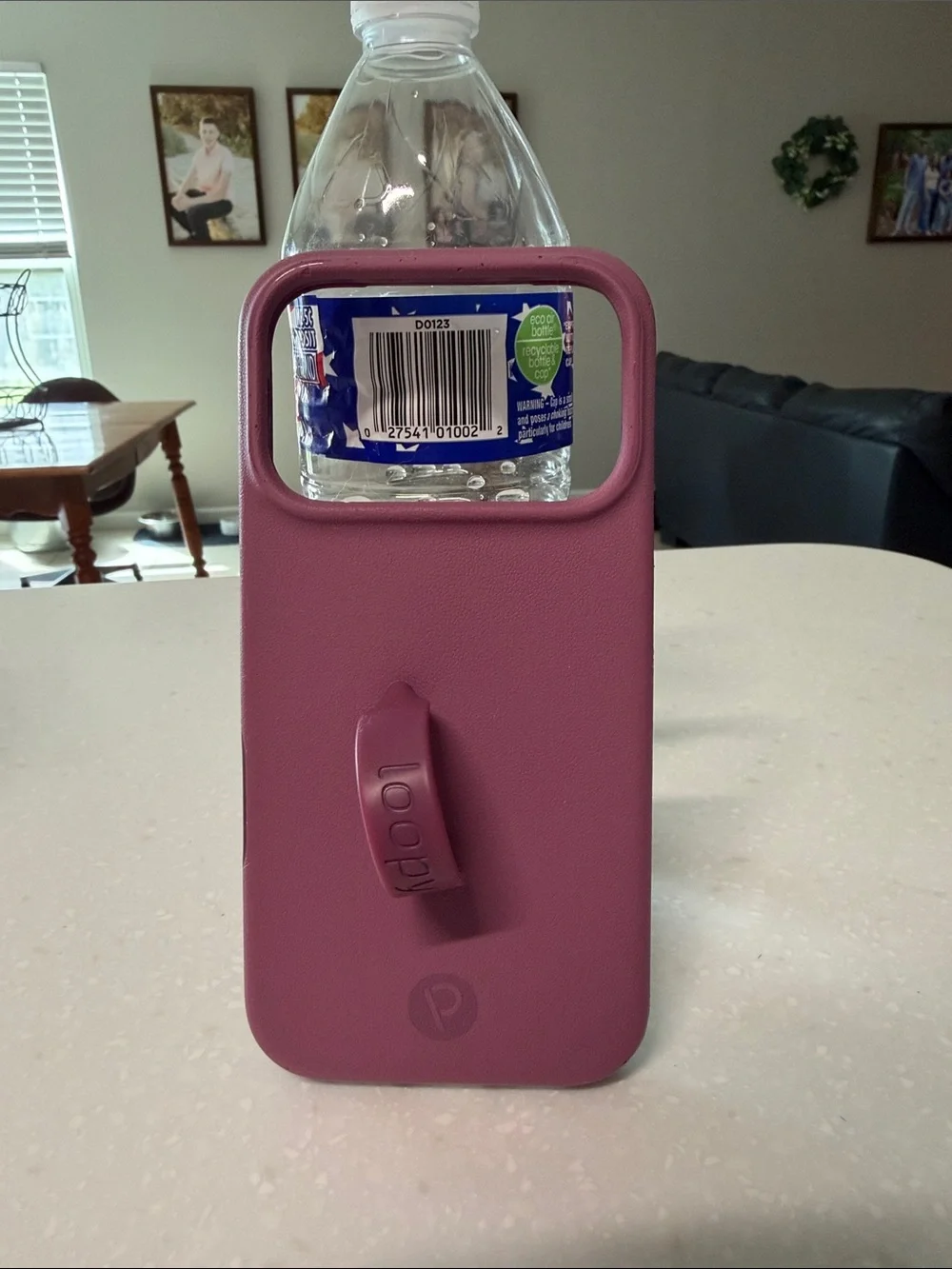 Loopd Pink Silicone Phone Grip Case with Built-In Hand Loop